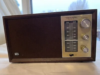 Vtg Retro 70s Realistic MTA-B AM/FM Radio Model 12-689 Wood Grain Box • $25