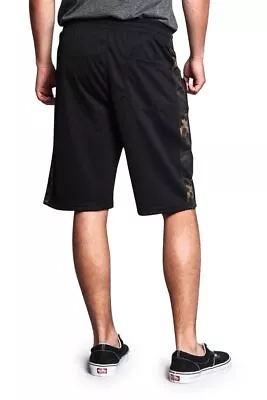 Victorious Men's Two Tone Basketball Track Shorts    JS03 • $12.95