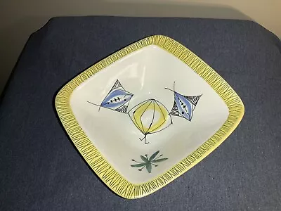 Vintage Stavangerflint “Flamingo-Bambus” Serving Bowl By Artist Inge Waage • $10