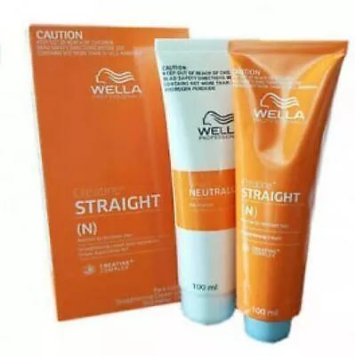 WELLA STRAIGHT(N) Permanent Straight System Hair Straightening Cream 100+100ml • $29.75