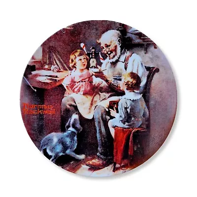 Norman Rockwell Plate - 8.5 In -  The Toy Maker   • $95