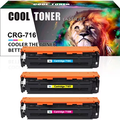 3x CMY Toner Cartridge Fits For Canon 716 I-SENSYS MF8030Cn MF8040Cn LBP5050N • £34.99