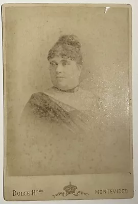 Cabinet Card Montevideo Sepia Photograph Cardboard Picture Faded • $19.15