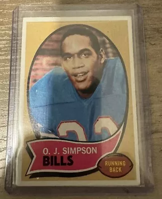 1970 Topps - #90 O.J. Simpson (RC) • $50