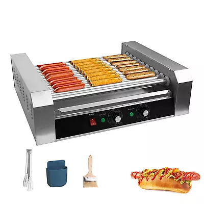 Commercial Electric 27/12 Hot Dog 10 /5Roller Grill Cooker Machine • $107.83