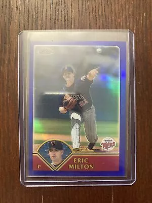 2003 Topps Chrome Refractor /699 Eric Milton #173 • $3