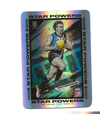 2024 Teamcoach Star Powers Port Adelaide Jason Horne Francis Sp 64 Card Silver • $1