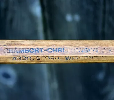  Antique Grambort Christensen Co. Abbotsford WI Walking Stick Cane Octagonal Oak • $225