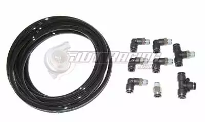 $34.95 • Buy PUSH LOCK Black Vacuum Fitting Kit Turbo Wastegate & Solenoid For Turbo Vehicles