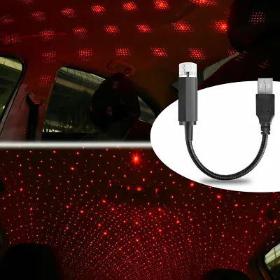 £9.11 • Buy Car /Home Roof LED Star Light USB Atmosphere Starry Sky Night Projector Lamp RED