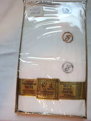 Vintage Men's Monogrammed  G  Handkerchief's Original Box NIP Set Of 3 • $13.49