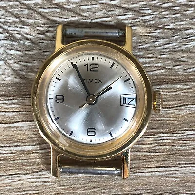 Timex Womens Mechanical Wind Up Gold Tone Watch • $14.95