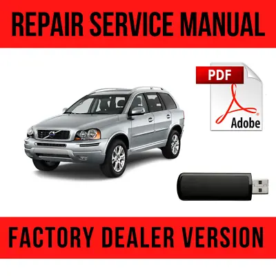 $16.49 • Buy Volvo XC90 2002-2014 Factory Repair Manual + Wiring Diagrams USB
