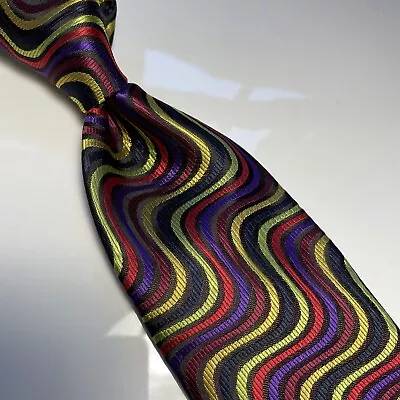 Nwt Verse 9 Multi Color Geometric Style Print Silk Designs Neck Tie & Hanky • $22