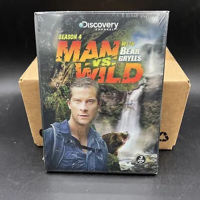 Man Vs. Wild: Season 4 (DVD 2010 3-Disc Set) ** NEW ** Bear Grylls • $30
