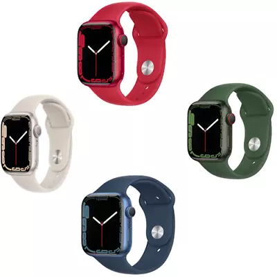 Apple Watch Series 7 - Excellent – Refurbished - GPS/ 4G - 41/45mm - All Colours • £207