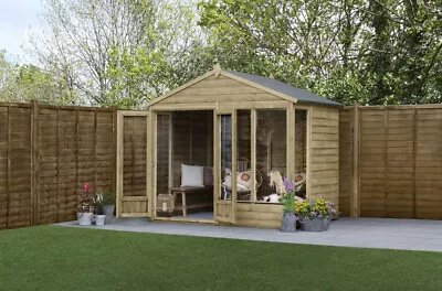 Summer House 8 X 6ft Garden Building Room Studio Office Oakley Double Door Apex • £752.24