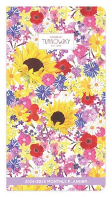 Browntrout 2024-2025 House Of Turnowsky Flower Two Year Monthly Pocket Planner W • $8.49