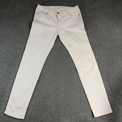 Michael Kors Jeans Womens Size 4 White Casual Preppy Basic Straight Leg Denim • $14.95
