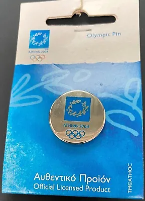 Olympic Official Pin Badge - Athens 2004 Original Packaging Excellent Condition • £7.50