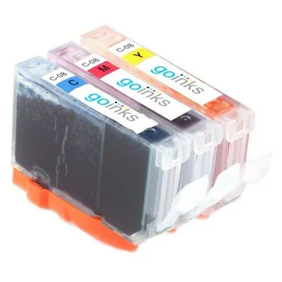 3 Ink Cartridges To Replace Canon CLI-8 (C/M/Y) Compatible For Printers • £7.90