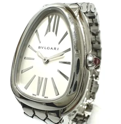 BVLGARI SP33WSS Serpenti Seduttori Quartz Wristwatch SS Silver • $7280
