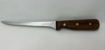 $22.95 • Buy Chicago Cutlery 65S Fillet Knife 6 3/4 Inch Blade Wood Handle 3 Rivets Vintage
