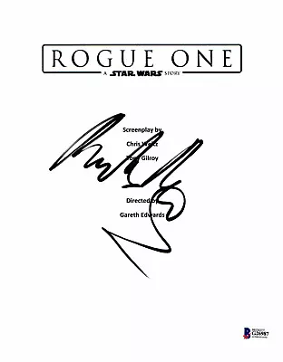 Mads Mikkelsen Signed Autograph Star Wars Rouge One Full Script Beckett Bas  • $300