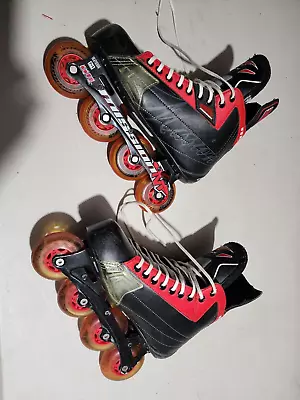 Mission CSX Inline Roller Blades Hockey Skates Size US 9.5 Used VINTAGE • $129.99