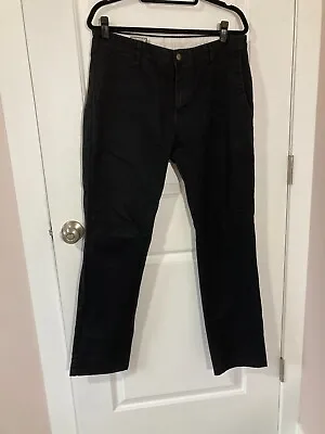 Volcom Stone Men's Size 32 X 31 Straight Leg Black Chino Skate Pants • $17.50