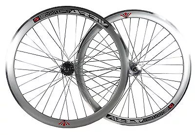 Deep V 43mm Fixie Fixed Gear Track Single Speed Bike Wheels W. Flip Flop Hubs • $105.99