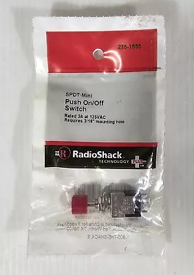 Radio Shack SPDT Mini Push-On/Off Switch 275-1555 • $8.99