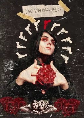 My Chemical Romance Gerard Way Poster/print Angel & Roses Give Em Hell Kid Mcr • $15