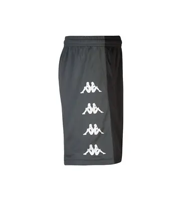 KAPPA Soccer Delebio Football Shorts - Black/Grey - L • £7.99