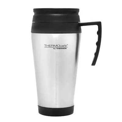 $18.80 • Buy 100% Genuine! THERMOS 400ml Stainless Steel Outer Foam Insulated Travel Mug!
