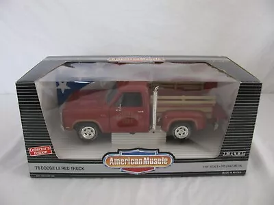 Ertl American Muscle 1/18 Diecast 1978 Dodge Lil Red Pickup Truck #7385 Read! • $39.99