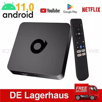 Smart TV BOX 4+32GB Android11 Dual Band WIFI 6K HD BT5.2 Media Player Quad Core • $46.99