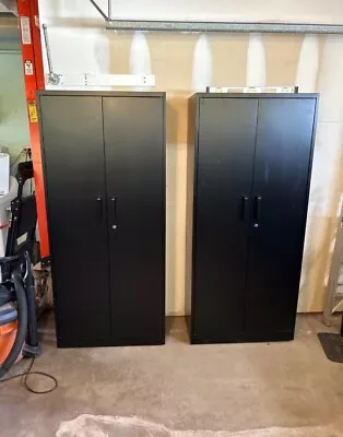 Metal Storage Cabinet With Doors And Shelves71 Garage Storage Cabinet With Lock • $165