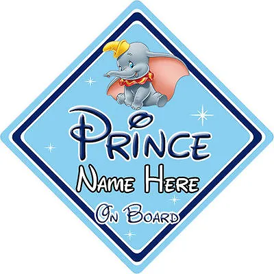 Baby On Board Car Sign - Disney Dumbo - Personalised  • £3.99