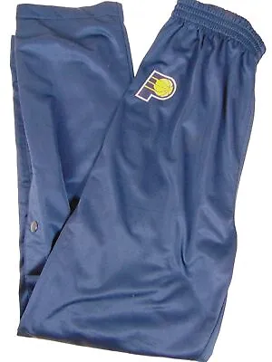 Starter Indiana Pacers Basketball Warmup Pants * L*  Navy Blue * 9 Snaps/leg • $29.99