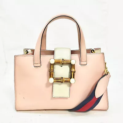 Gucci Hand Bag  Pink Leather 1279602 • $0.99