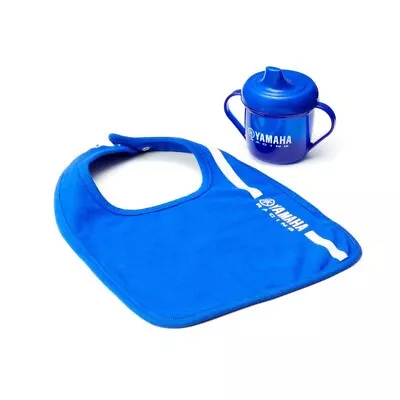 Yamaha Genuine Racing Baby Gift Set Bib + Cup 2022 Paddock Blue N22-JG706-E8 • $26.09