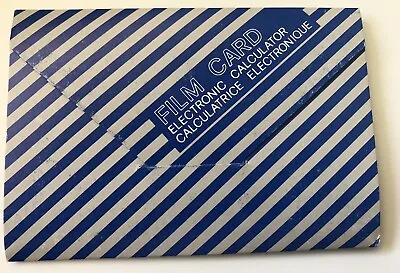 $7.70 • Buy Vintage Original Arco Solar Card Solar Cell Calculator, Working Original Package