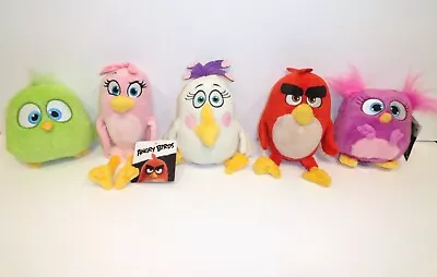 Angry Birds Movie 2 Plush Set Lot Hatchlings Zoe & Vivi Stella Matilda Red P59 • $62.65