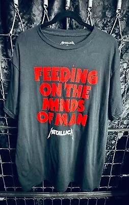 Vintage Metallica Feeding On The Minds Of Man Graphic T-Shirt 2X • $12