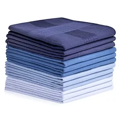 Men's Handkerchiefs Cotton Gents Hankies Set Mens Premium Handkerchiefs B • $22.86