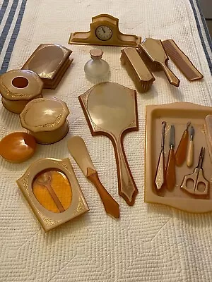 Vintage Art Deco Celluloid Vanity Set • $99