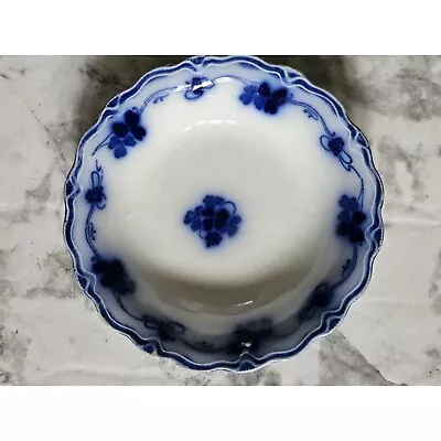 Antique W.H. Grindley & Co. Flow Blue Bowl Clover Pattern 5.35  X 1  Stamped • $28