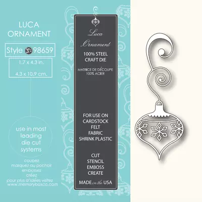 Memory Box Die 98659 Luca Ornament • $7.99