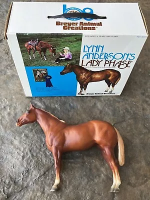 VINTAGE RARE Breyer #3075 LADY PHASE CHESTNUT HORSE 1976 With BOX Lynn Anderson • $75